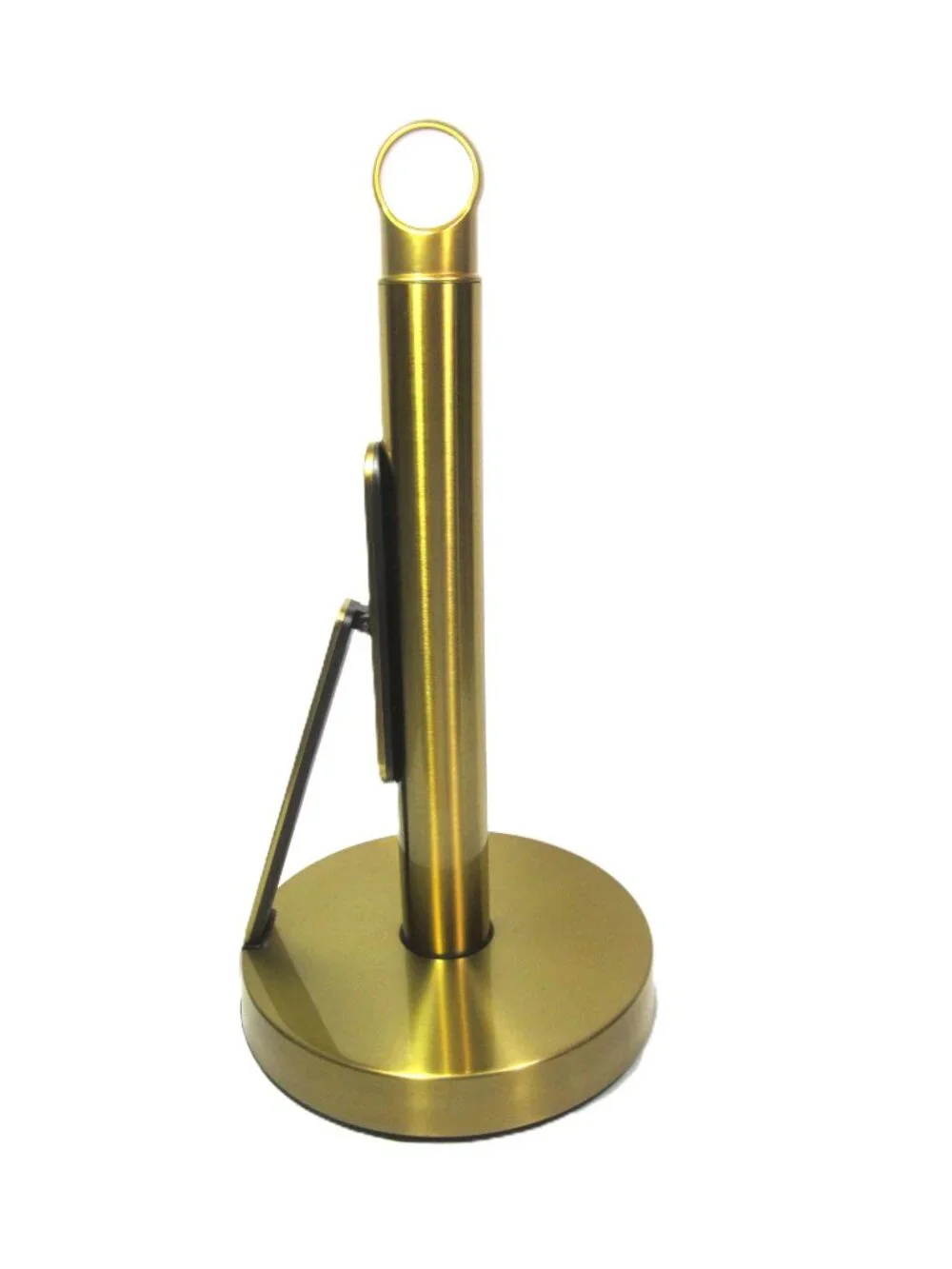 Like New Gold or Brass Tone Paper Towel Holder with Tension Arm $44 on Amazon